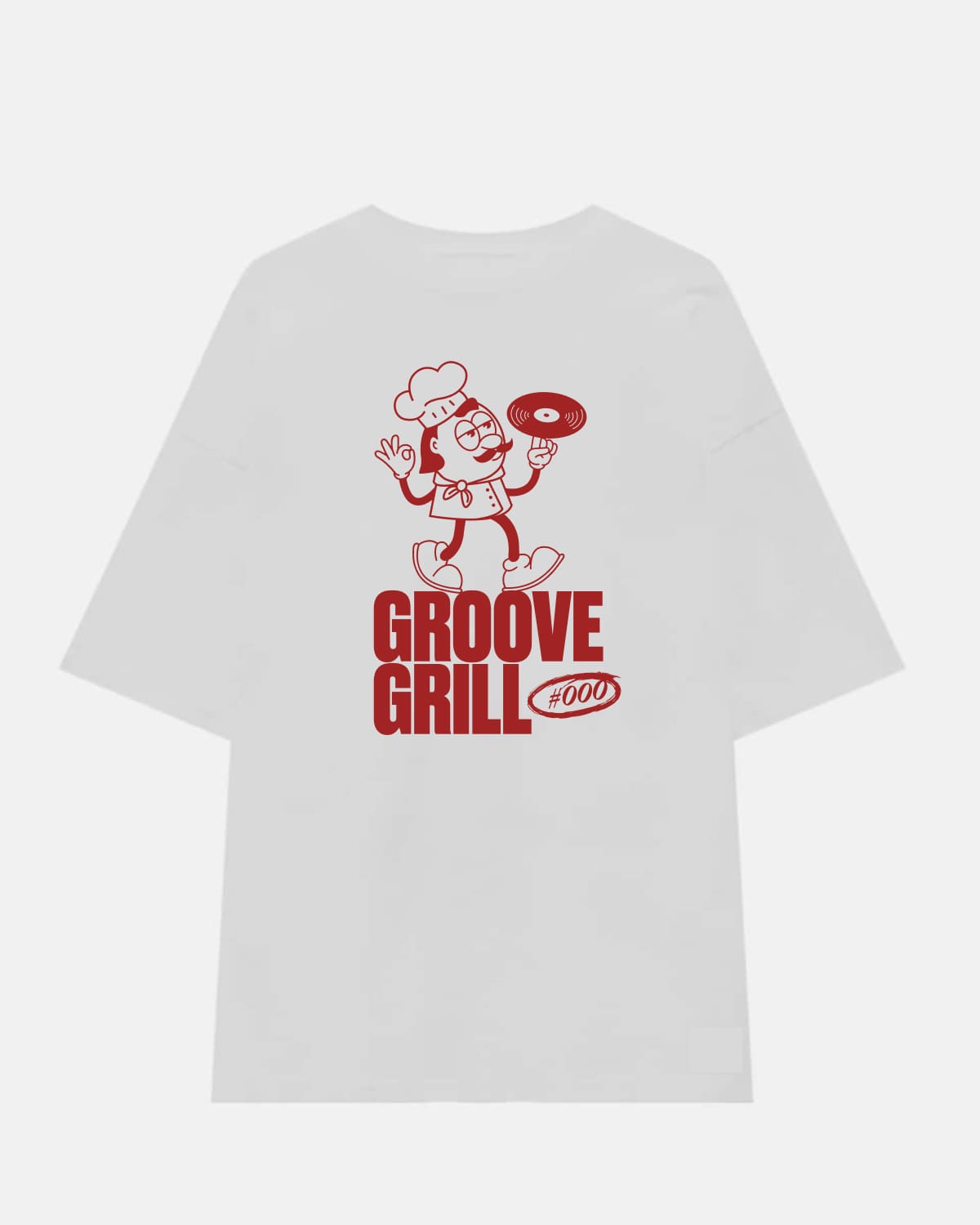 camiseta groove grill oversize